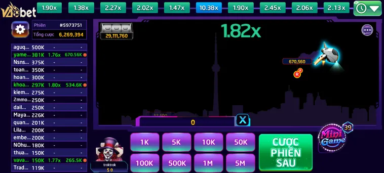 Chinh Phục Bầu Trời Cùng Game Nhanh Aviator Tại VaoBet Với Tỷ Lệ Thưởng Khủng