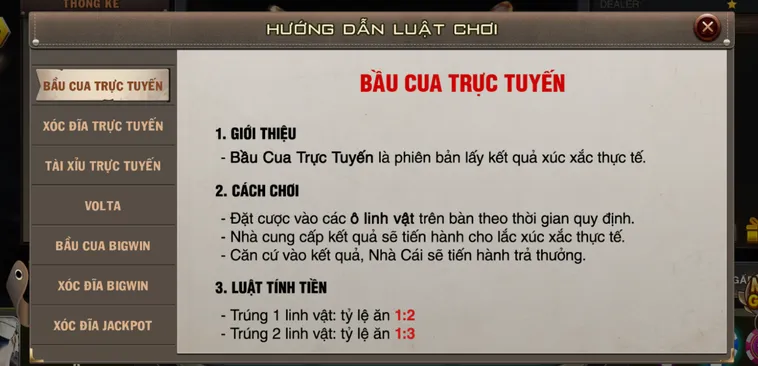 Siêu Phẩm Bầu Cua Live Tại VaoBet Đấu Trường Đỉnh Cao Cho Mọi Tín Đồ