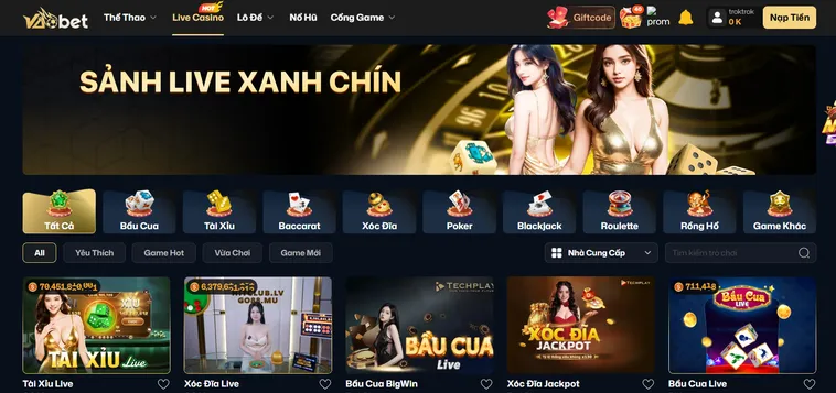 Xanh Chín Live Tại VaoBet Trải Nghiệm Cá Cược Trực Tuyến Đẳng Cấp Đỉnh Cao Nhất