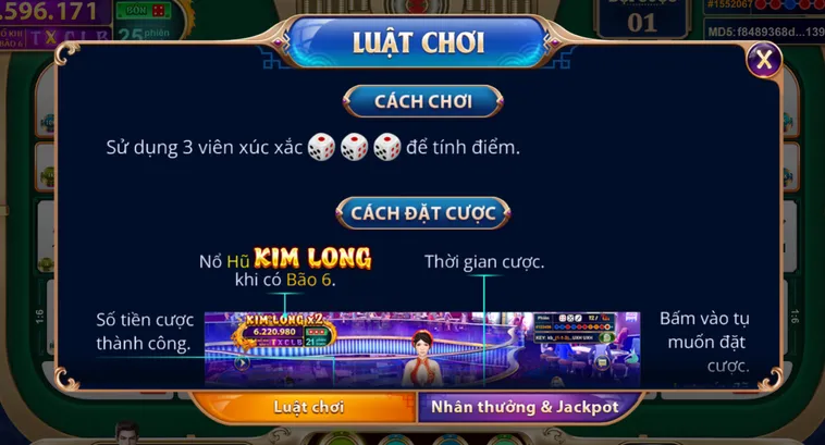 Siêu Phẩm Sicbo Ngũ Long Tại VaoBet Với Phần Thưởng Cực Lớn
