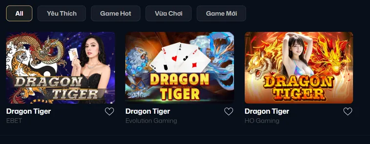 Chinh Phục Siêu Phẩm Dragon Tiger Tại VaoBet Với Cơ Hội Nhận Thưởng Cực Lớn