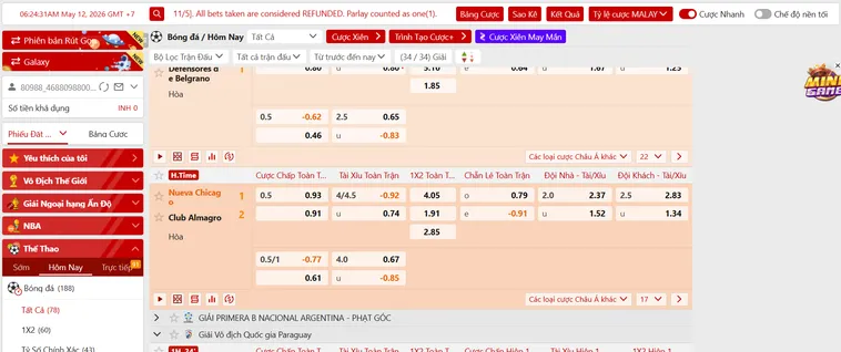 Sức Hút Đỉnh Cao Từ Thể Thao SABA Sports Tại VaoBet Siêu Hấp Dẫn