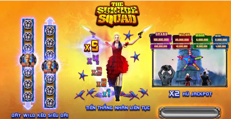 Chinh Phục Siêu Phẩm Slot Game Suicide Squad Tại VaoBet Với Phần Thưởng Khủng