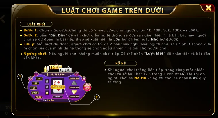 Khám Phá Sự Hấp Dẫn Của Game Nhanh Trên Dưới Tại VaoBet Đẳng Cấp